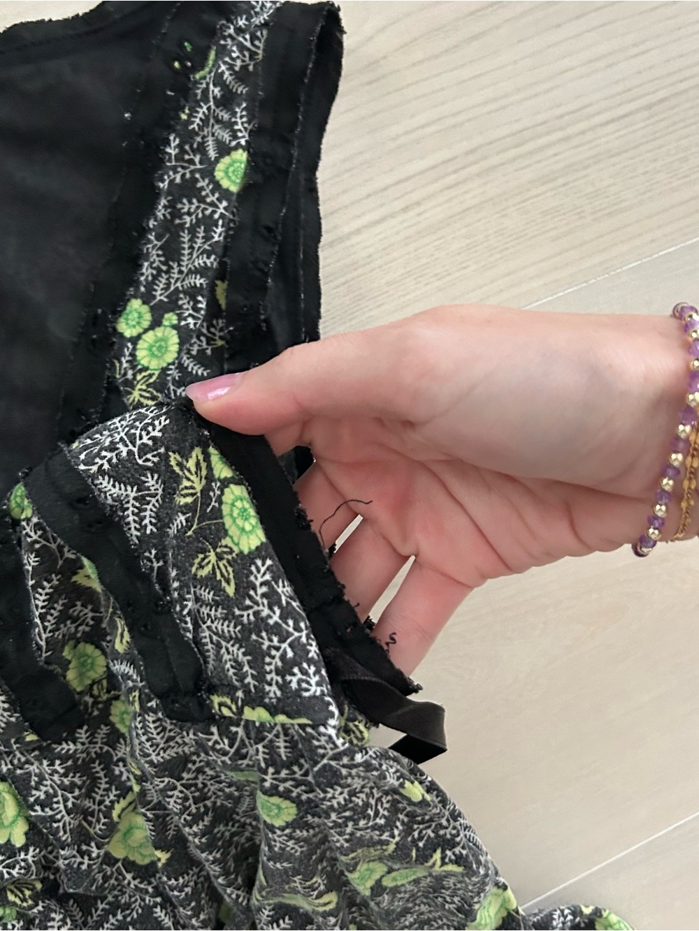 vintage free people floral babydoll dress - Picture 5 of 8